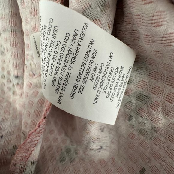 Rewind Floral Skater Dress Medium Sleeveless Pleated Peachy Color Brand New - Picture 14 of 15